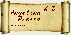 Angelina Pičeta vizit kartica